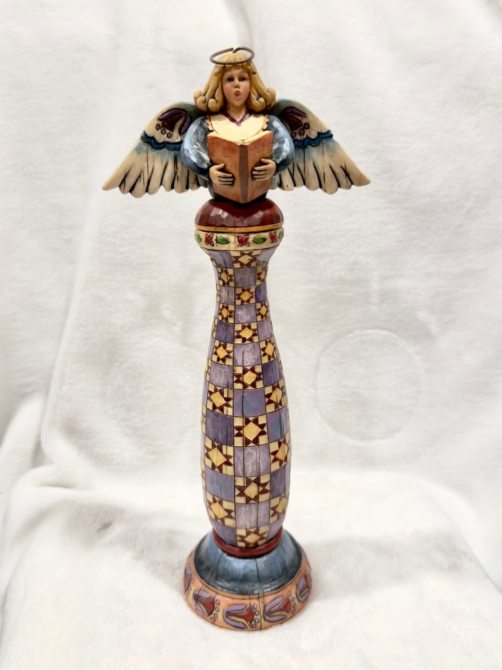 Jim Shore Singing Angel Sculpture Holiday Christmas